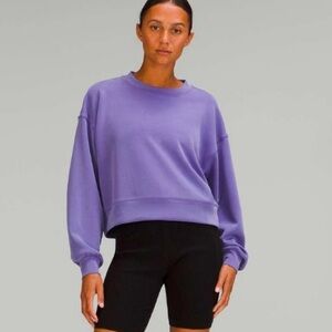 Lululemon Perfectly Oversized Cropped Softstreme, Charged Indigo, Size Small